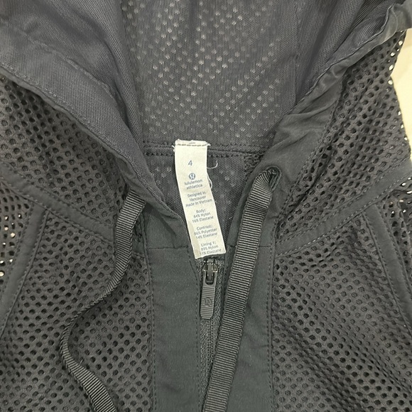 lululemon Mesh Full Zip Hoodie Size 4 - Picture 2 of 5